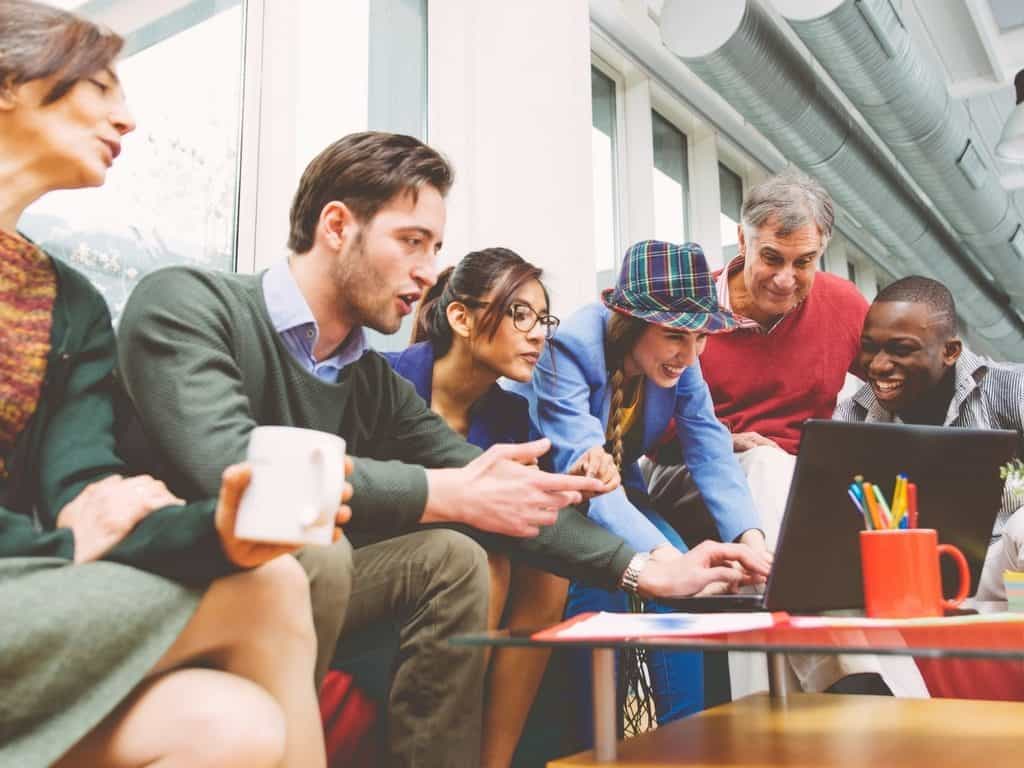 Ideenpräsentation im Startup