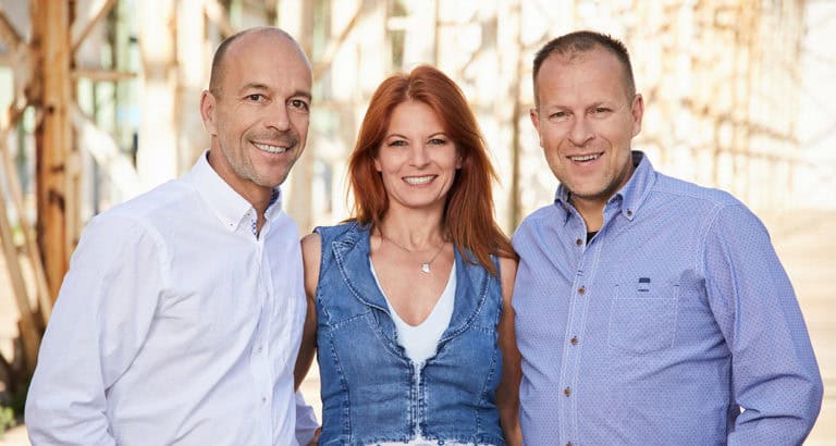 The three managing directors of the berlin team